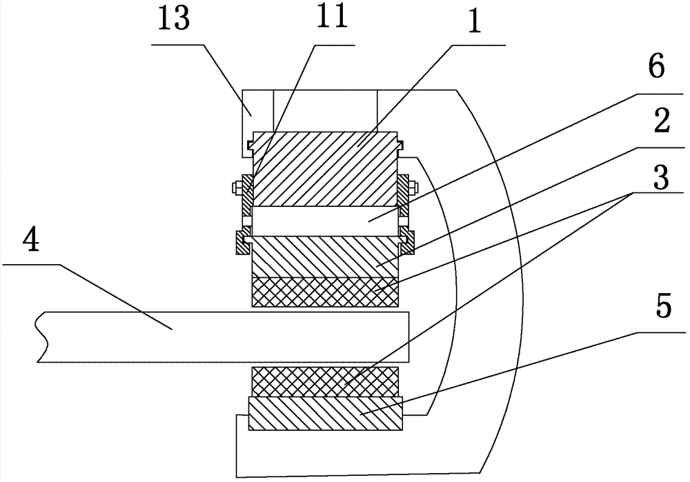 Wedge-shaped self-power-increasing disc brake