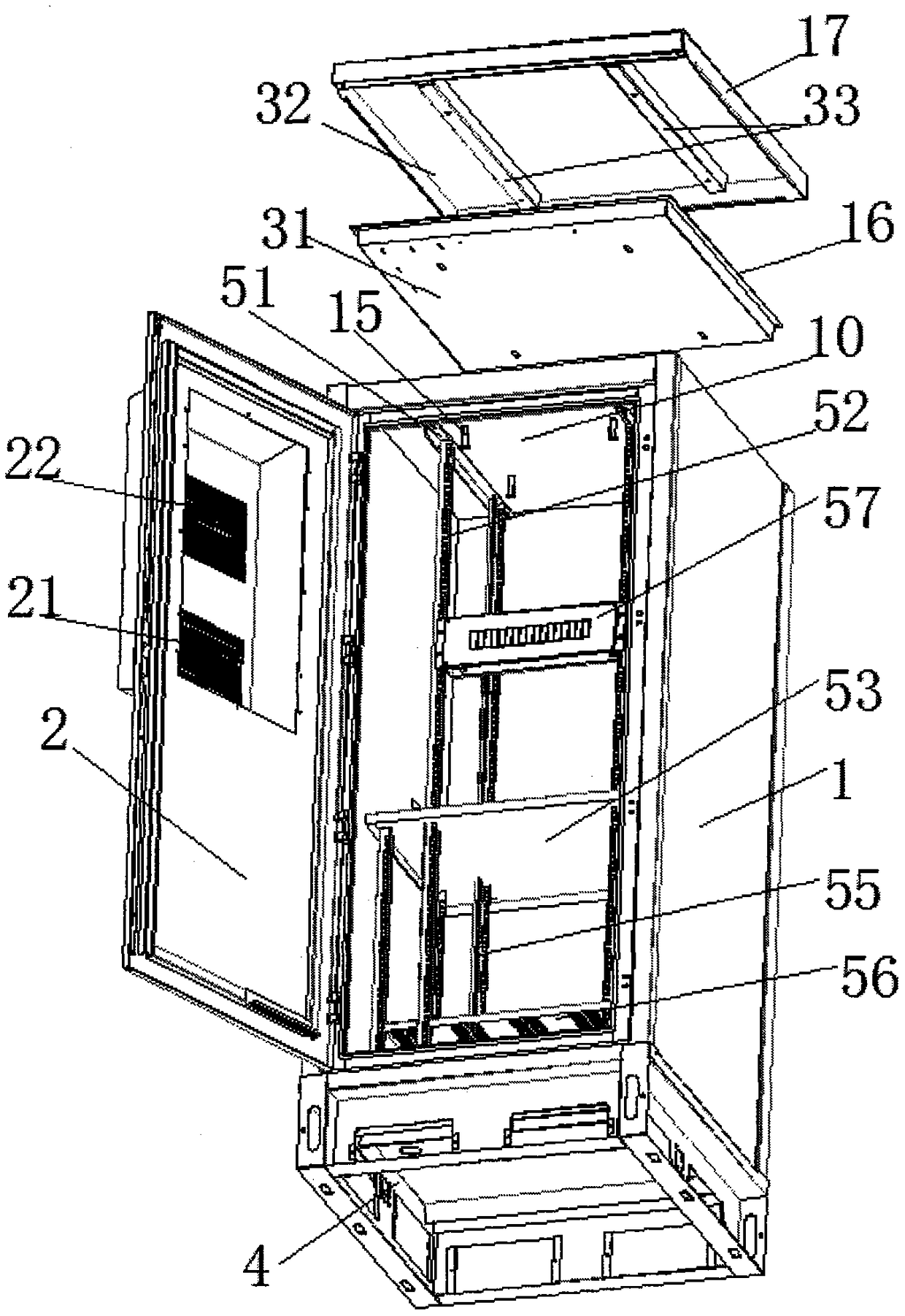 Intelligent constant-temperature outdoor communication cabinet