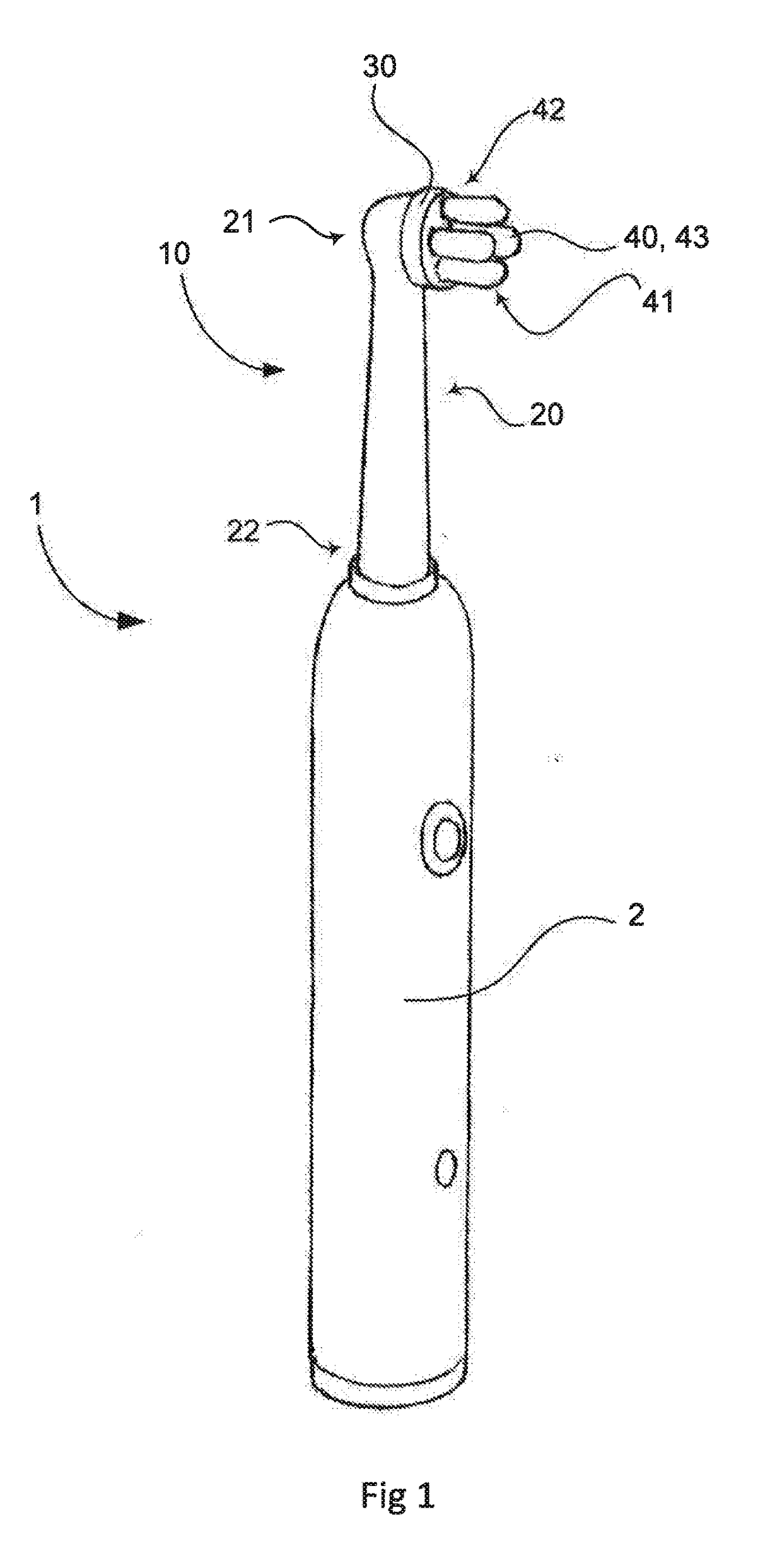 Brush head and method of operating the brush head