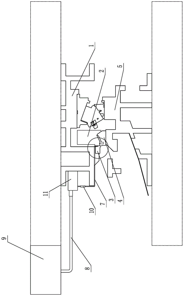 Die system for lubricating the trimming edge of hot-formed steel plate