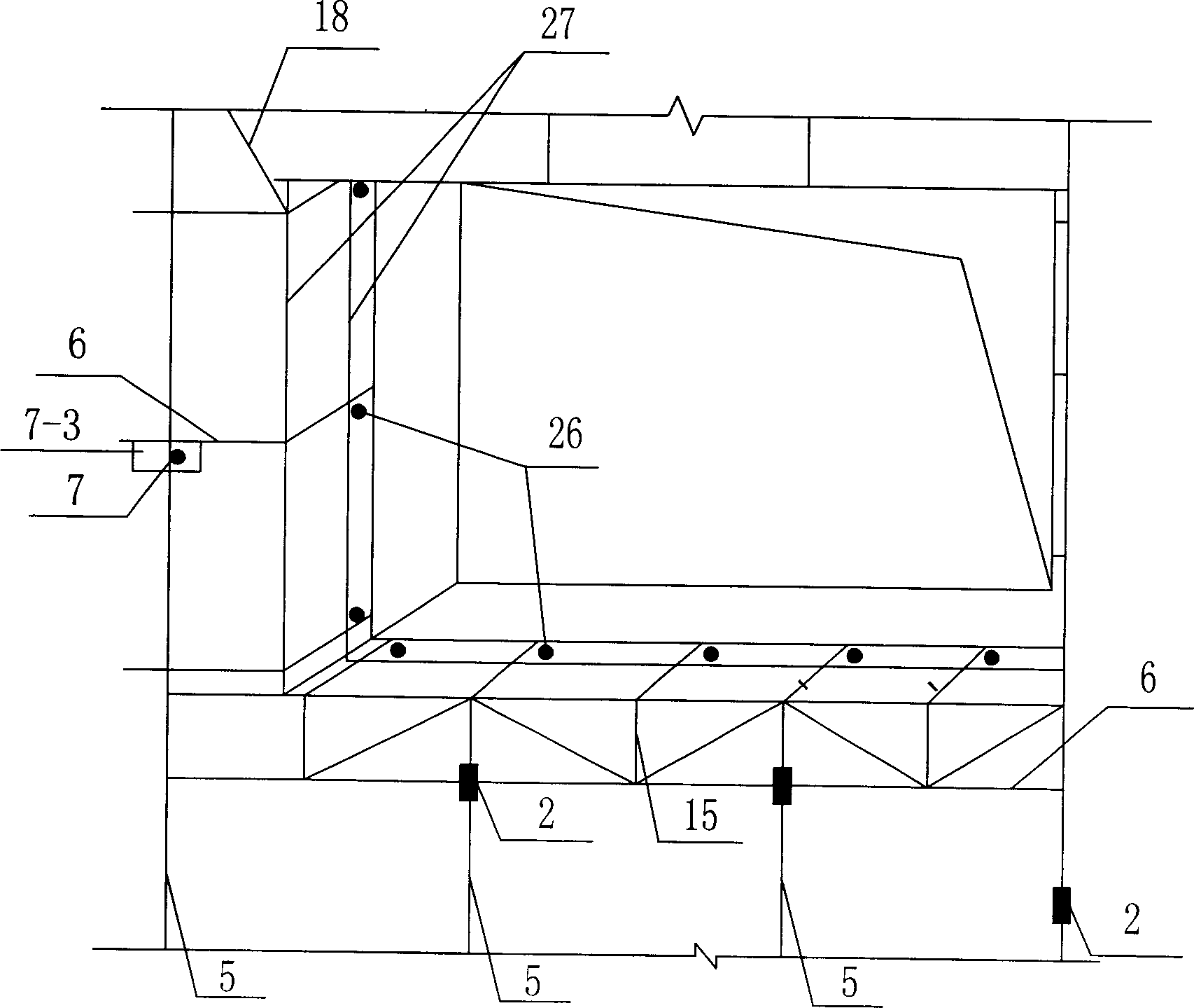 Binding type thermal-insulation composite wall with support