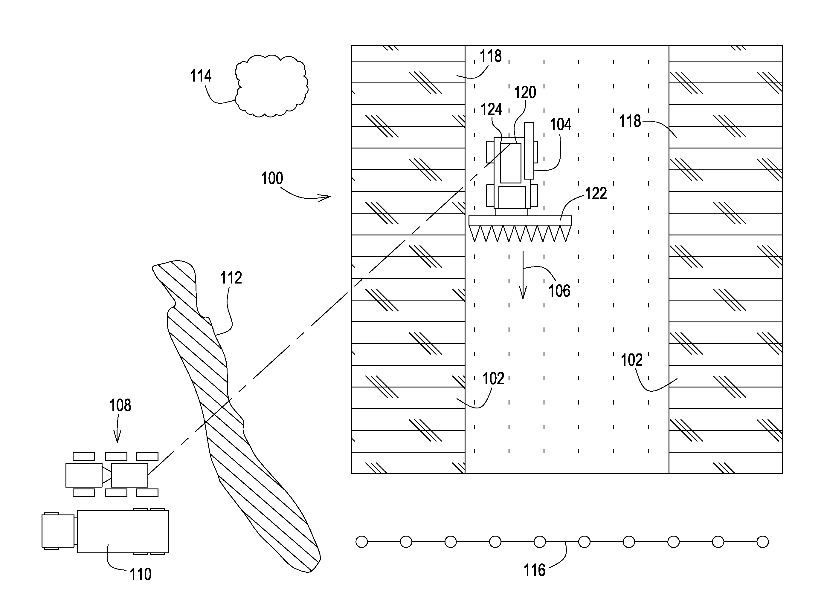 System for Coordinating the Relative Movements of an Agricultural Harvester and a Cart