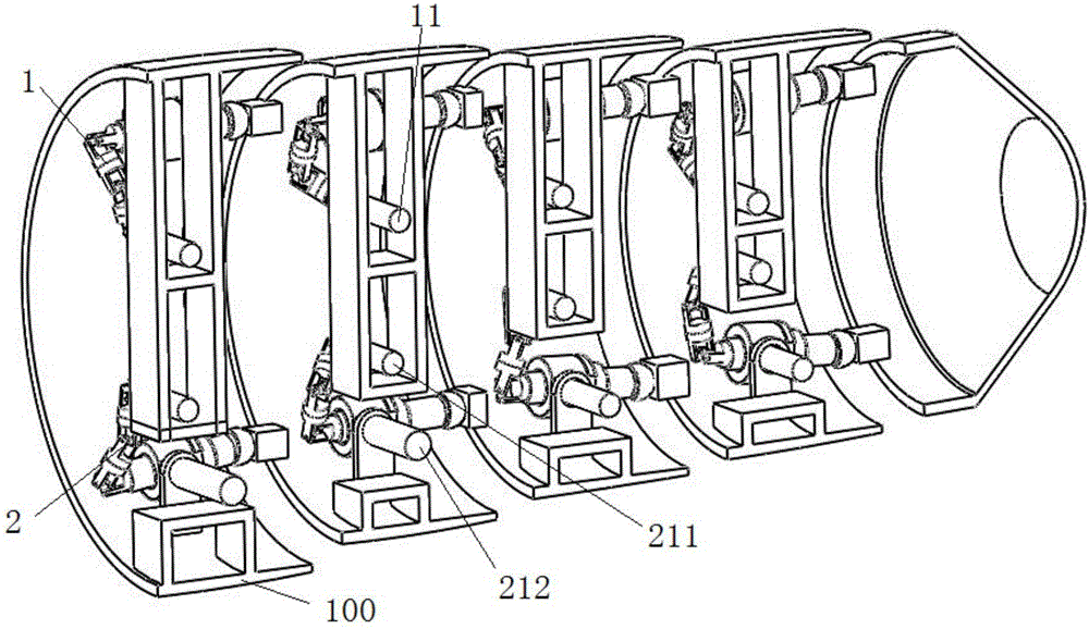 Flight vehicle deformable nose cone with parallel mechanism