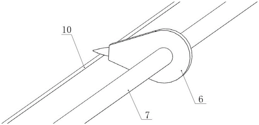 A string type electrospinning device and method