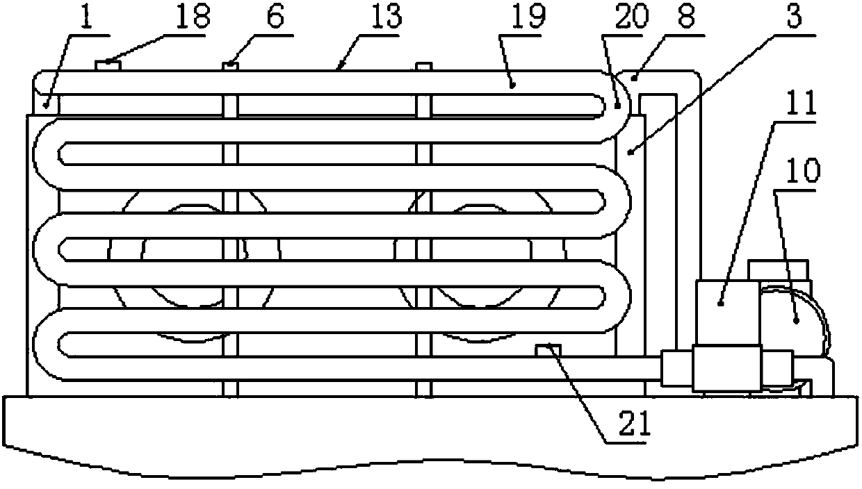 Air-cooled oil cooling system capable of automatically detecting temperature