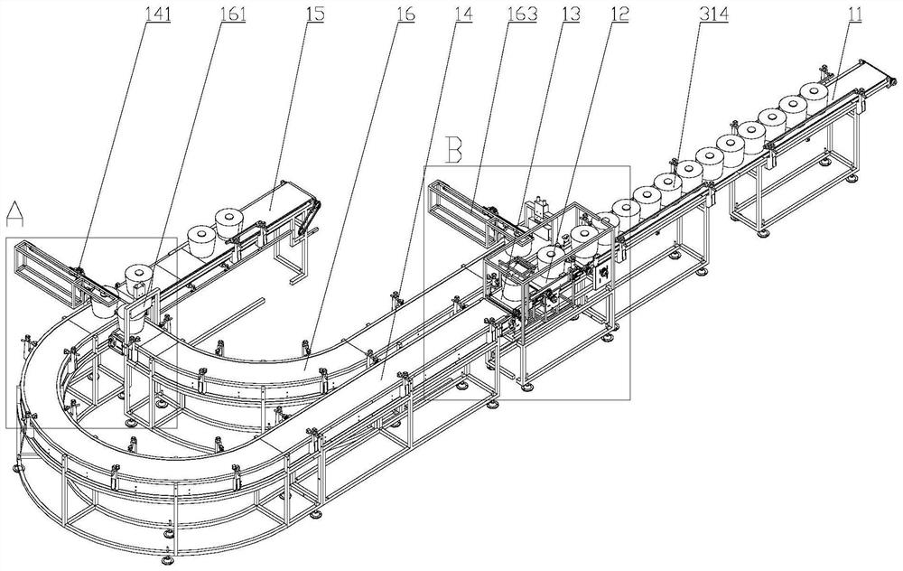 A bobbin counterweight method and bobbin packaging line