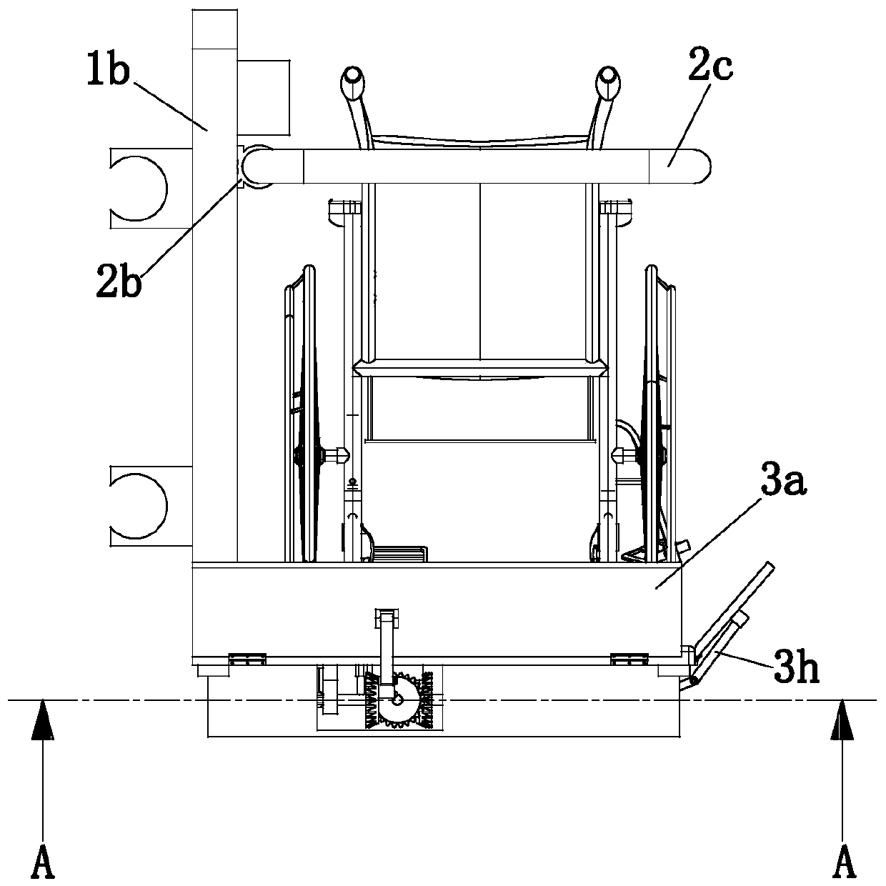A disabled elevator capable of automatically opening platform pedals
