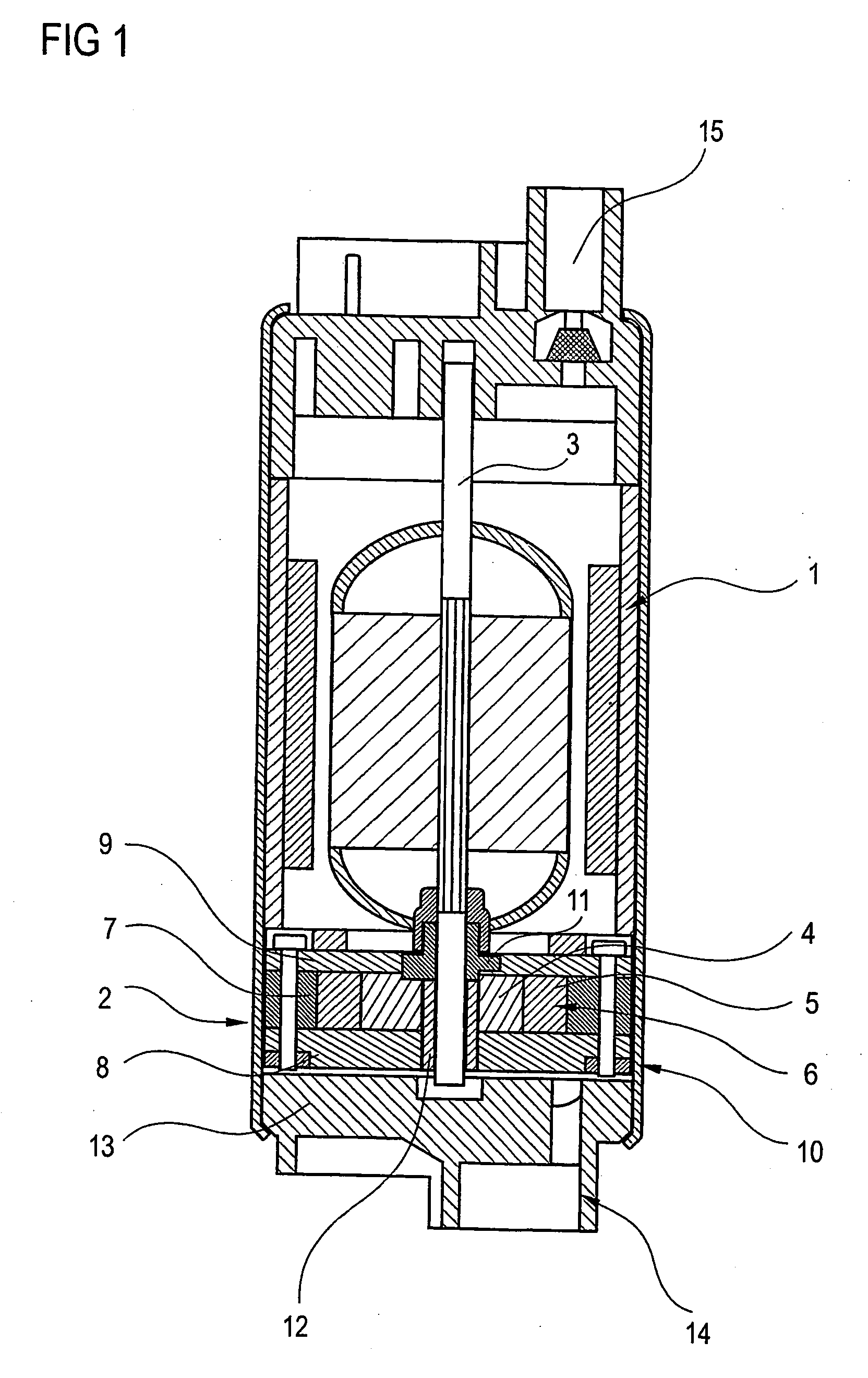 Internal gear-wheel pump comprising reinforced channels