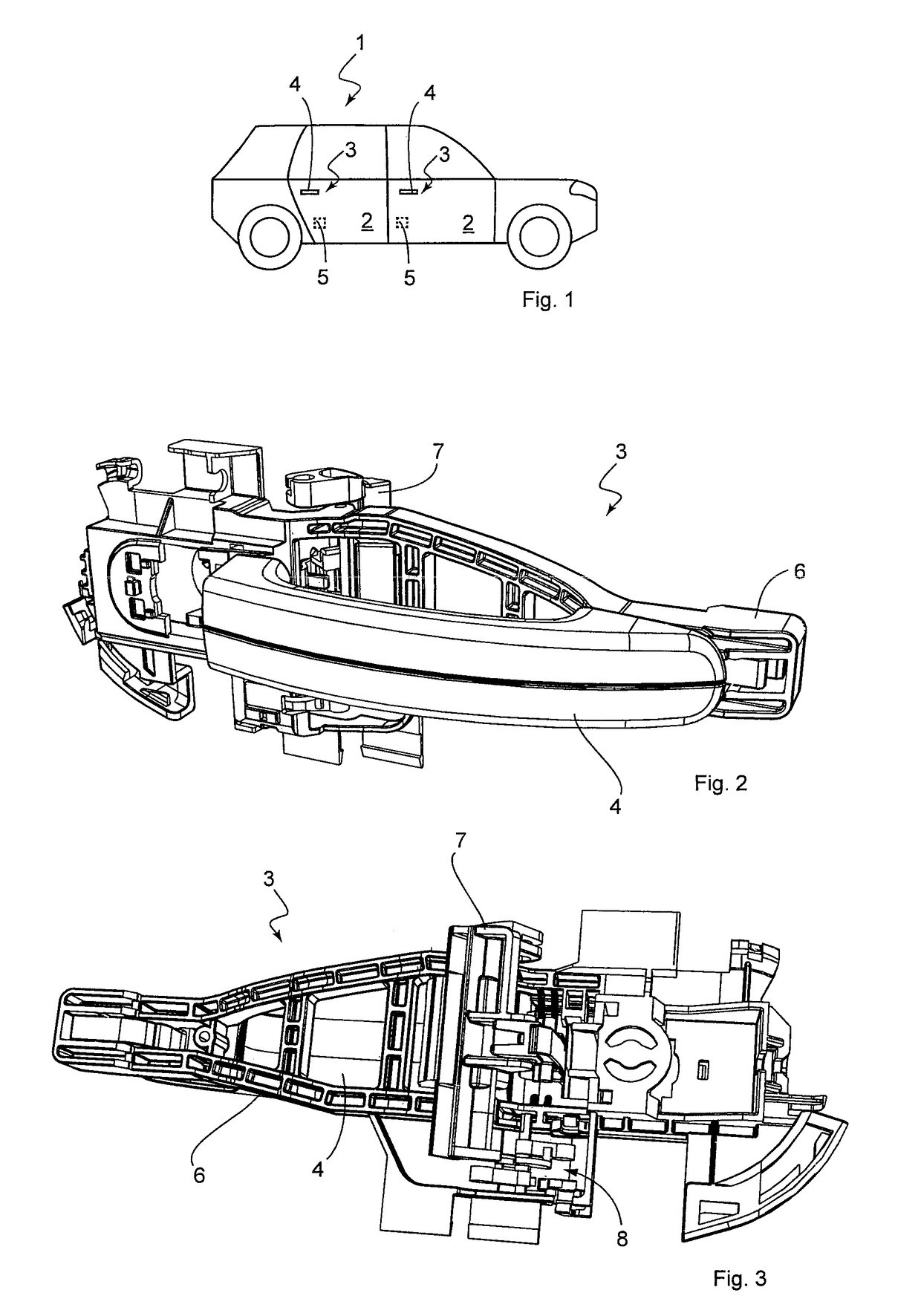 Door handle arrangement for a motor vehicle