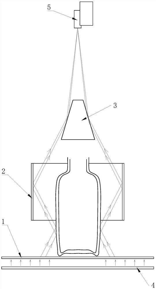 Online detection method for water ripples on arc surface