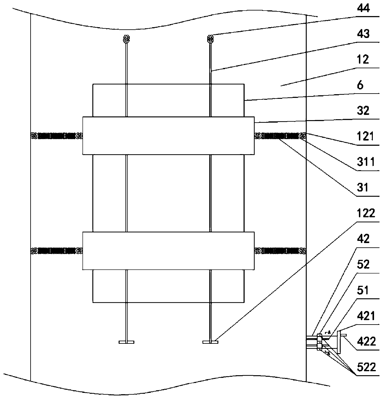 High-stability shelf used on ship