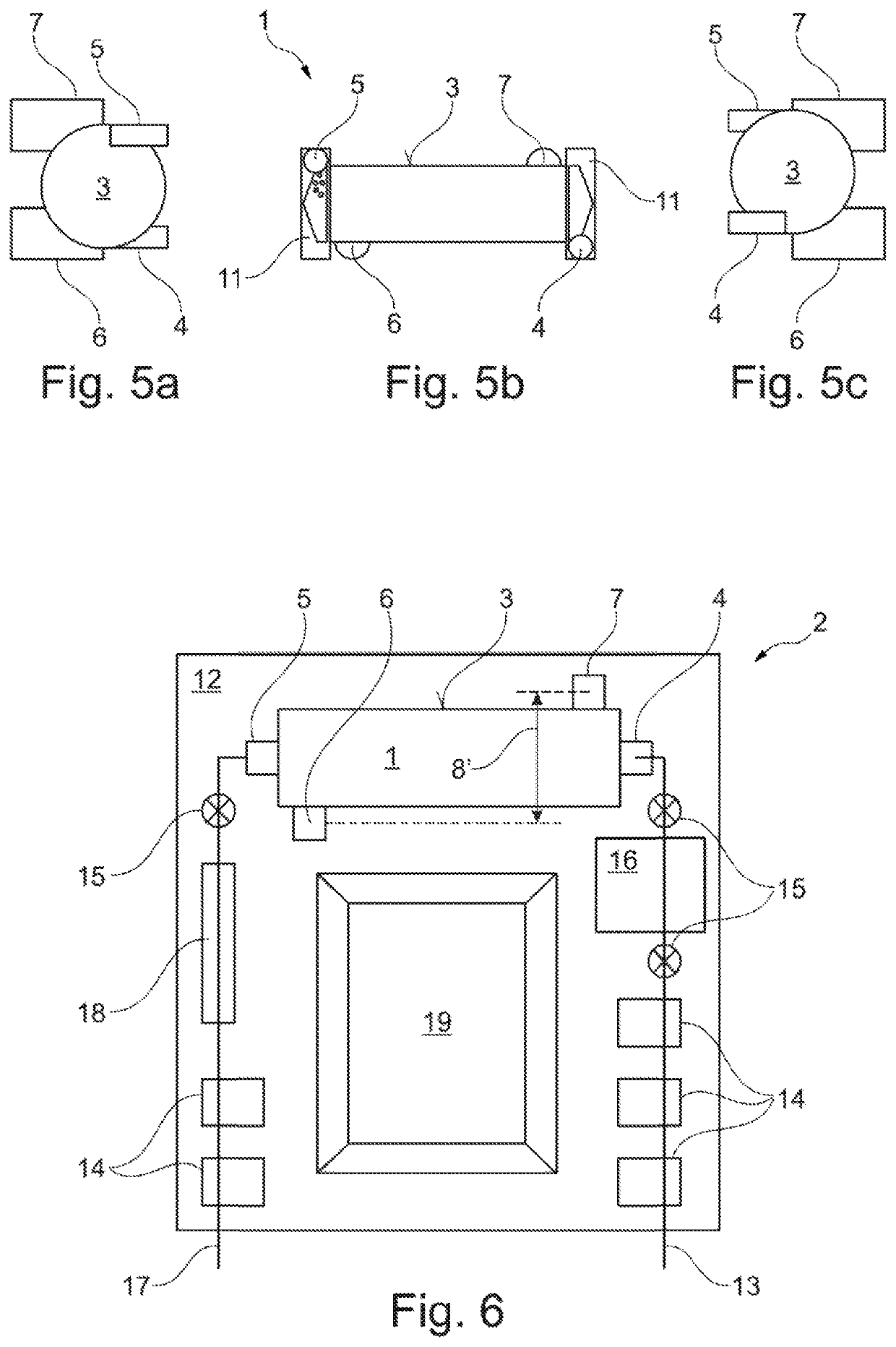 Blood treatment machine comprising a hollow fiber filter module for horizontal arrangement as well as hollow fiber filter module and use thereof