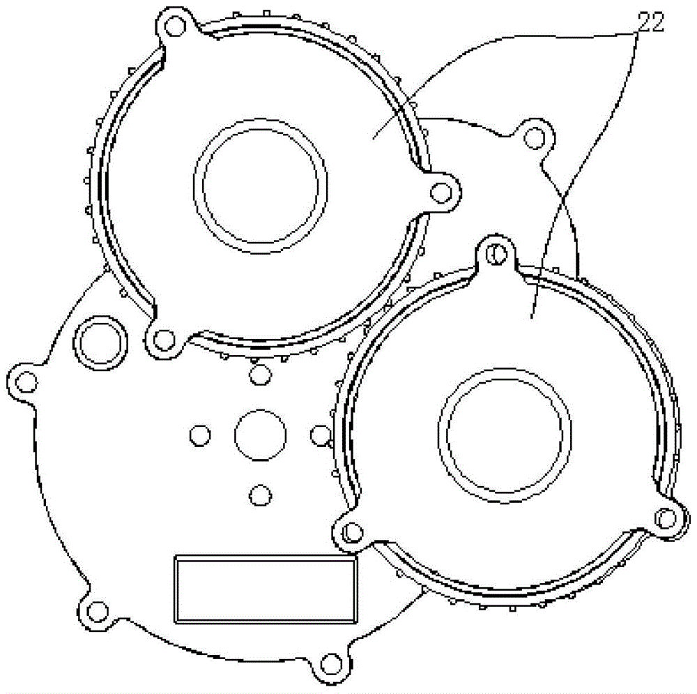 Three-speed variable-speed dual-head drive system for electric vehicles