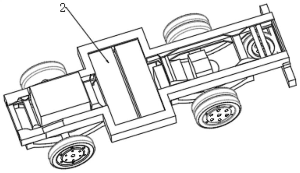 New energy commercial vehicle chassis capable of being flexibly expanded