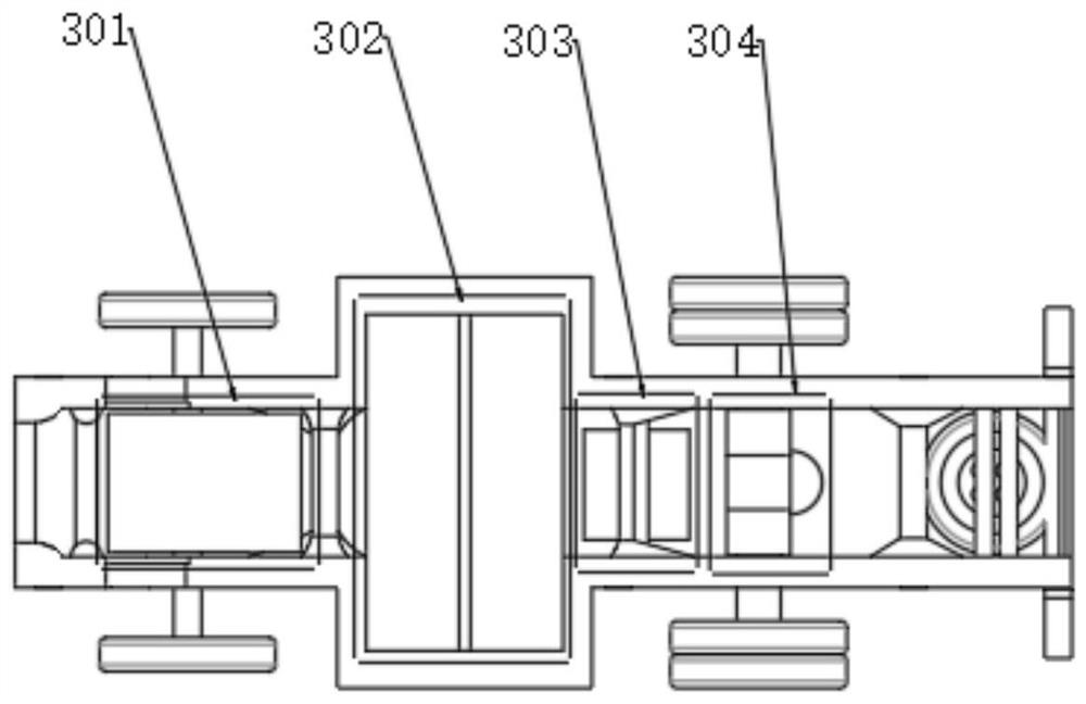 New energy commercial vehicle chassis capable of being flexibly expanded