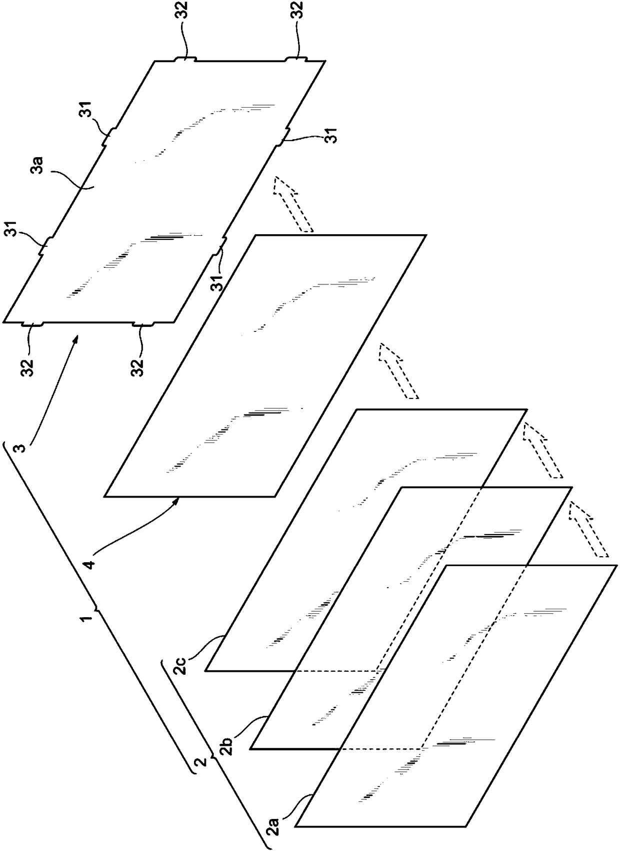 Viewing angle changing film and electronic apparatus