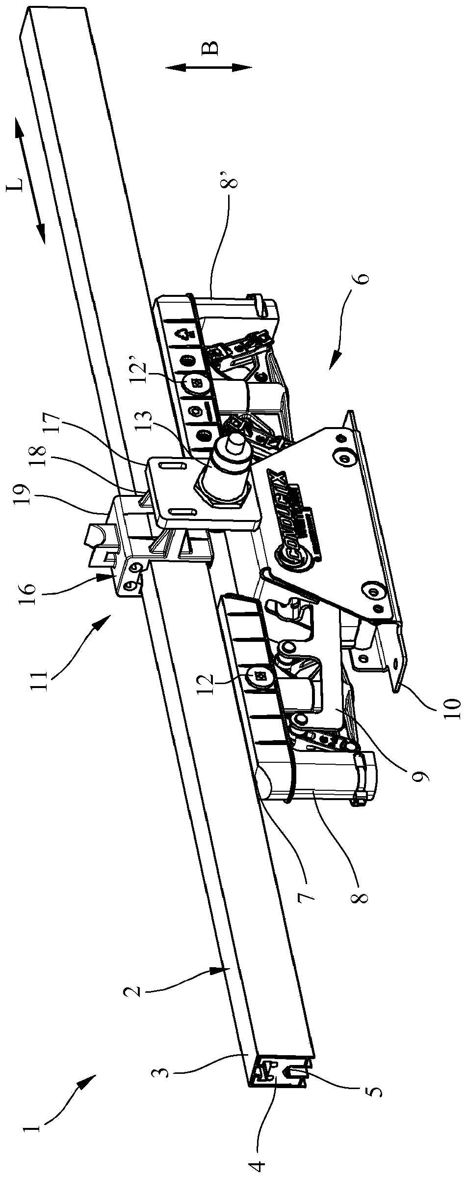 Device and method for the detection of wear on a sliding contact and brushgear system