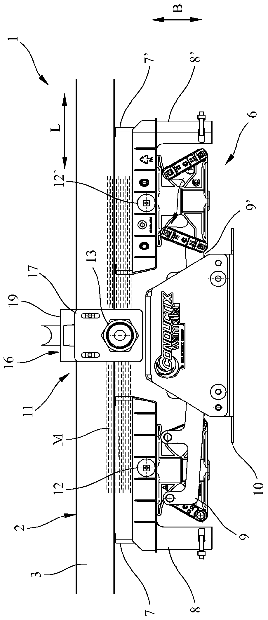 Device and method for the detection of wear on a sliding contact and brushgear system