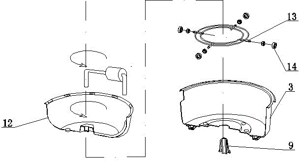 Method for inertially pushing food