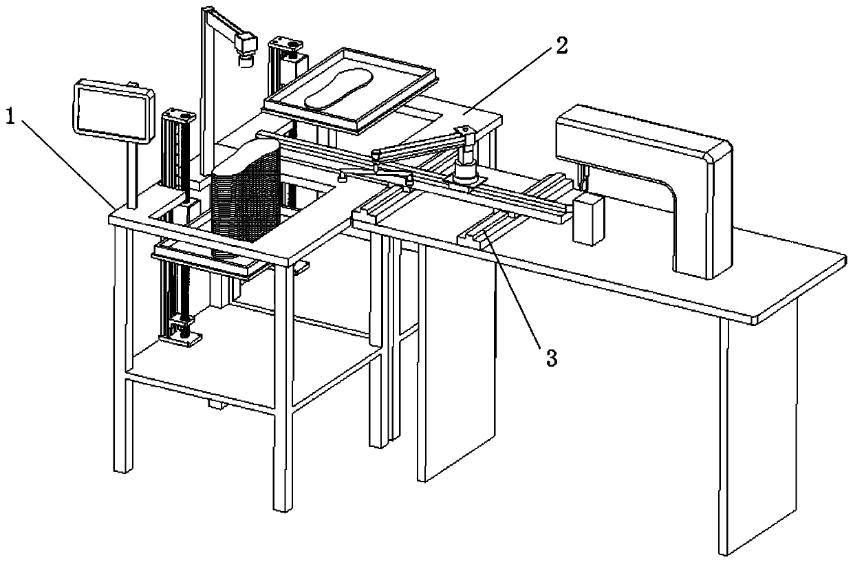 Flexible automatic feeding and discharging device and method of roller machine