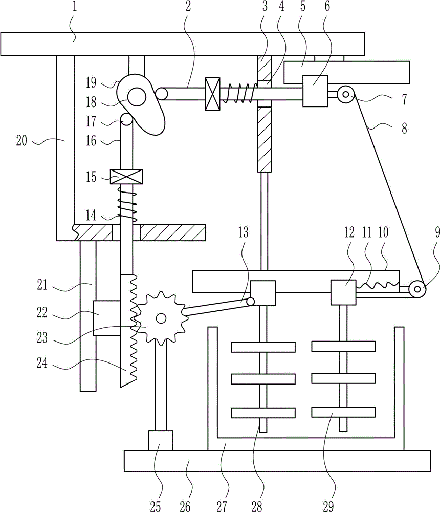 Efficient waste paper shredding device for environmental protection