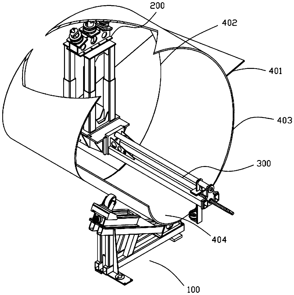 Spiral Steel Pipe Adjustment Auxiliary System and Auxiliary Adjustment Method