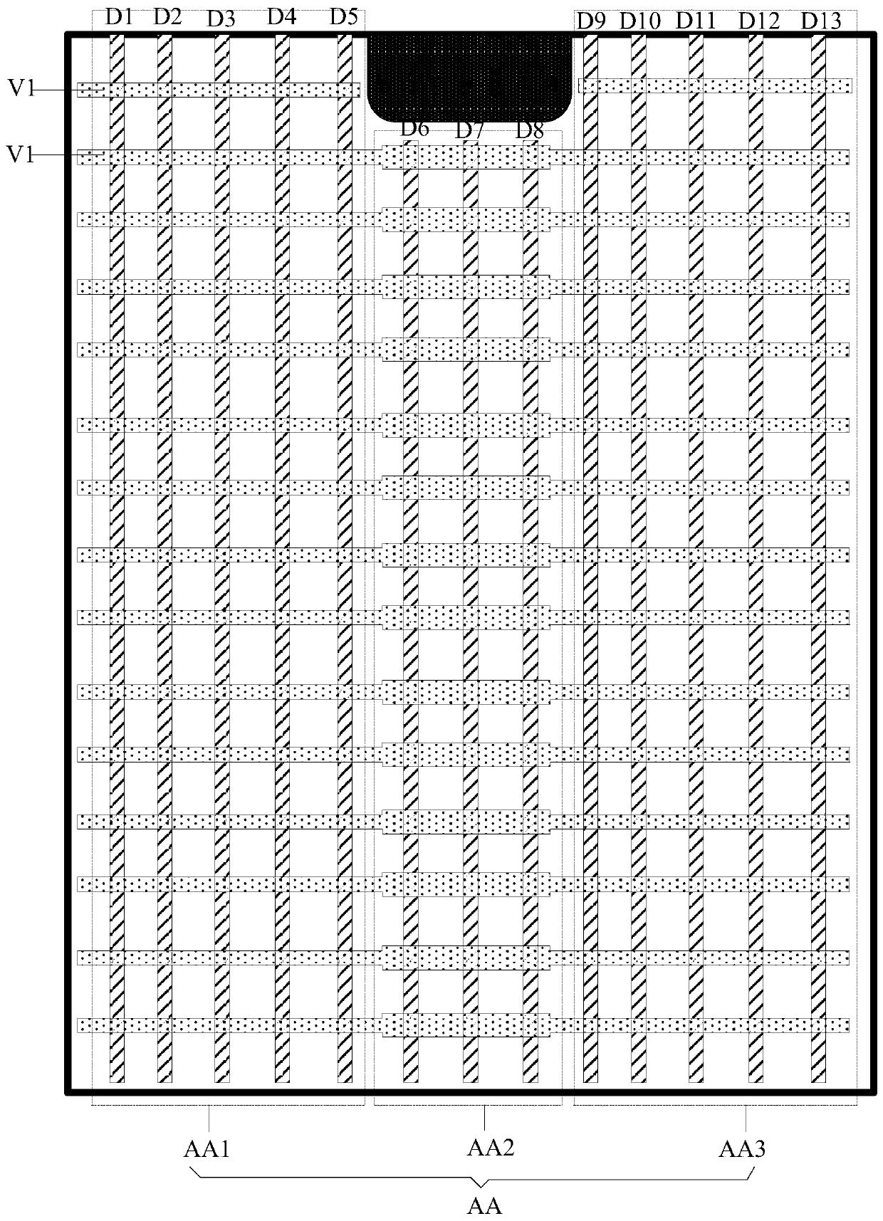 Irregular display panel and display device