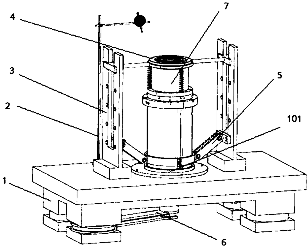 Electric spindle assembling tool for pre-loading elastic loads