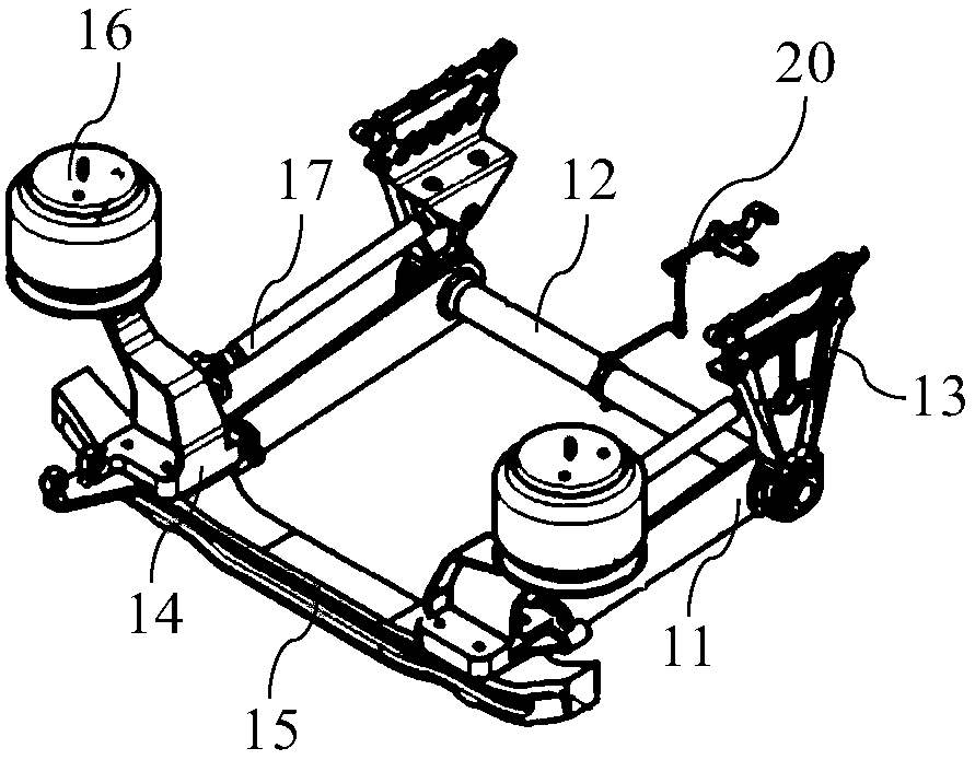 Vehicle air suspension system and vehicle