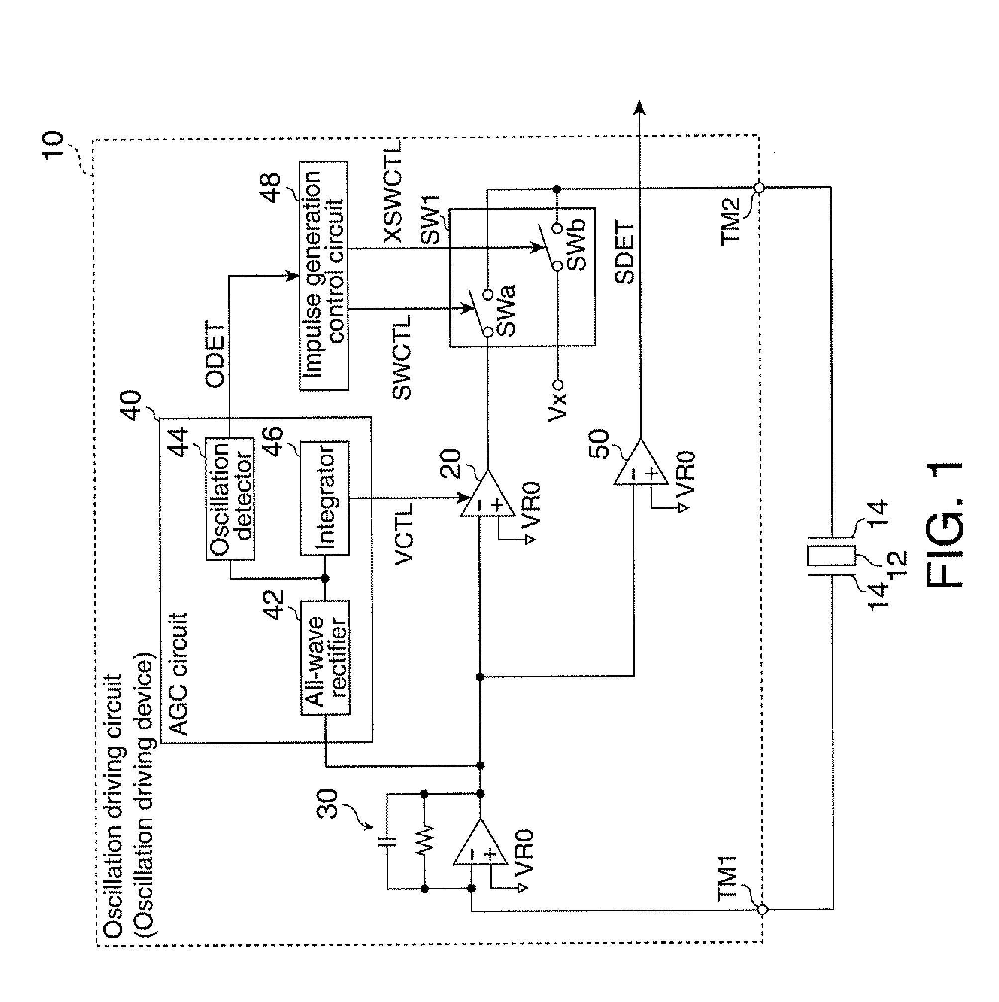 Oscillation drive device, physical quantity measurement device and electronic apparatus