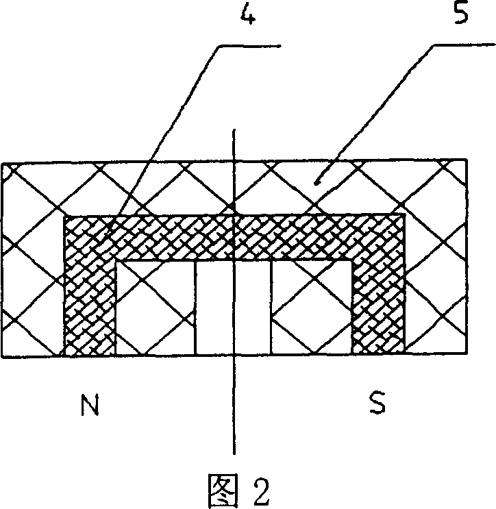 Magnetic force attractor of reliable suction, and convenient desorption