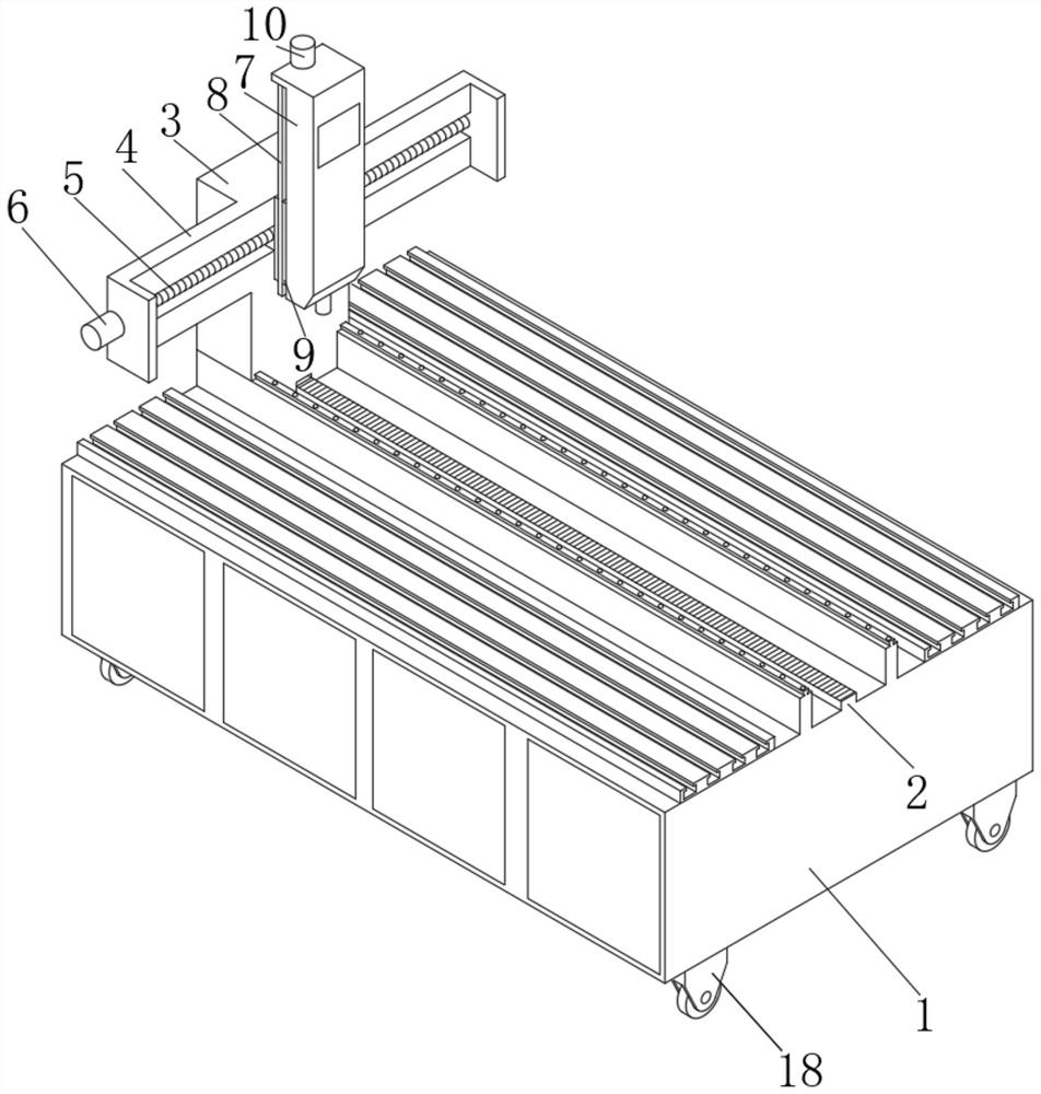 Double-workbench high-speed numerical control milling machine