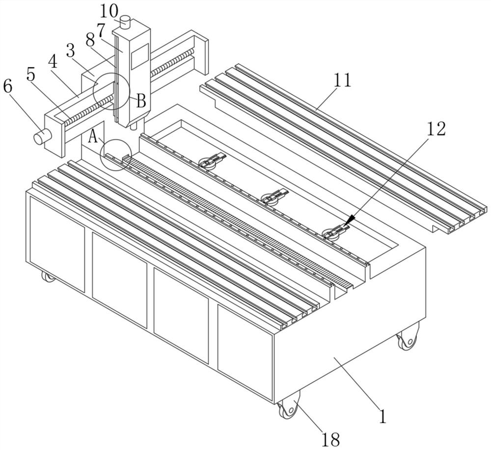 Double-workbench high-speed numerical control milling machine