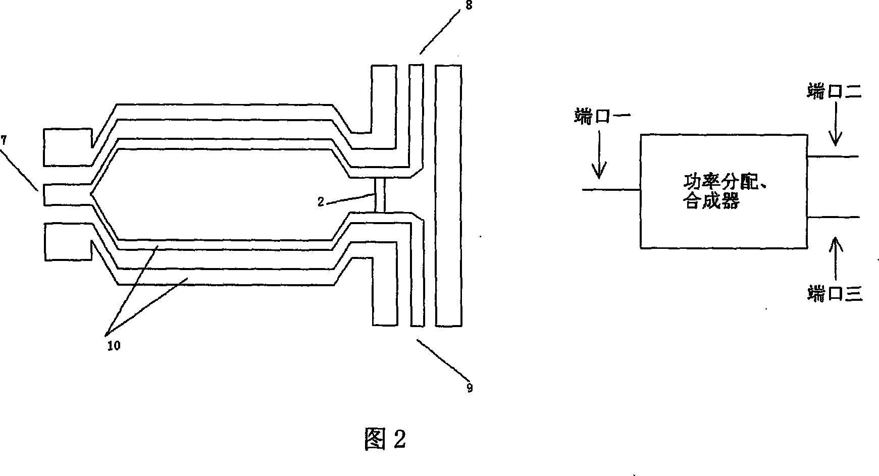 Microelectronic machinery orthogonal double channels microwave phase online detector and manufacturing method therefor