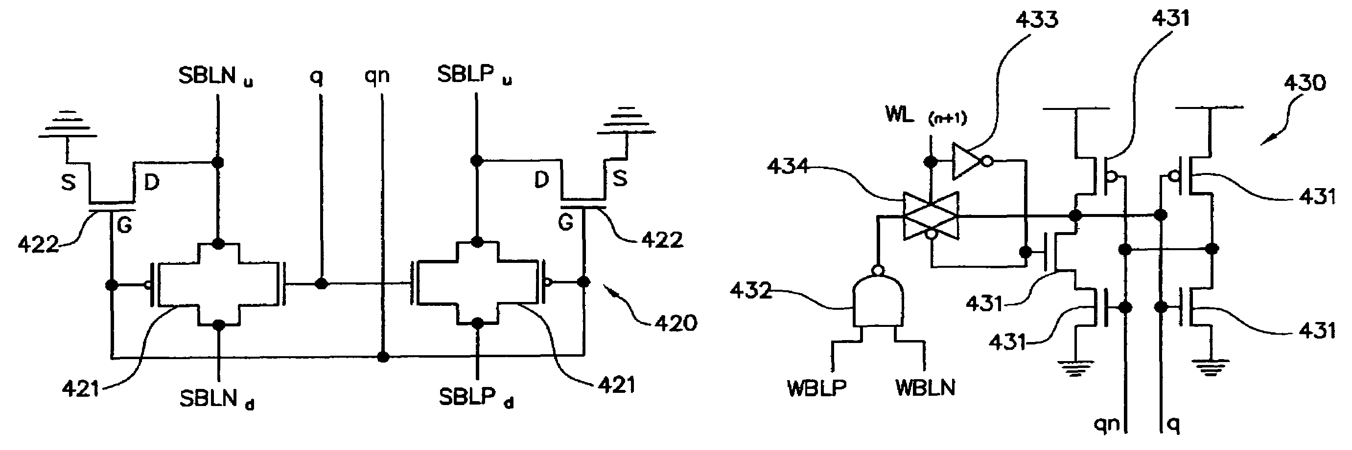 Segmented search line circuit device for content addressable memory