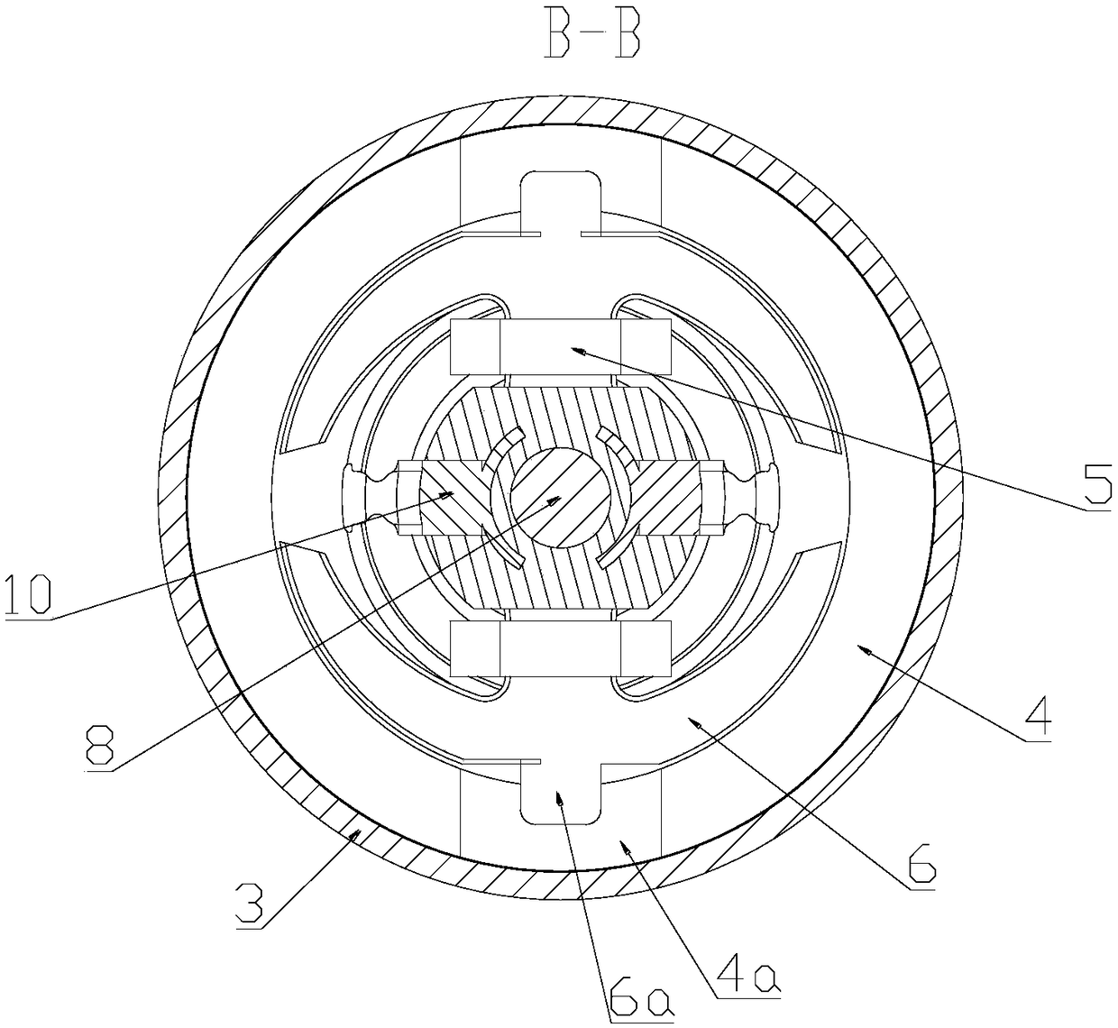 Miniature reciprocating swinging motor structure