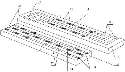 High-efficiency compact heat exchanger with vertical cross microchannel