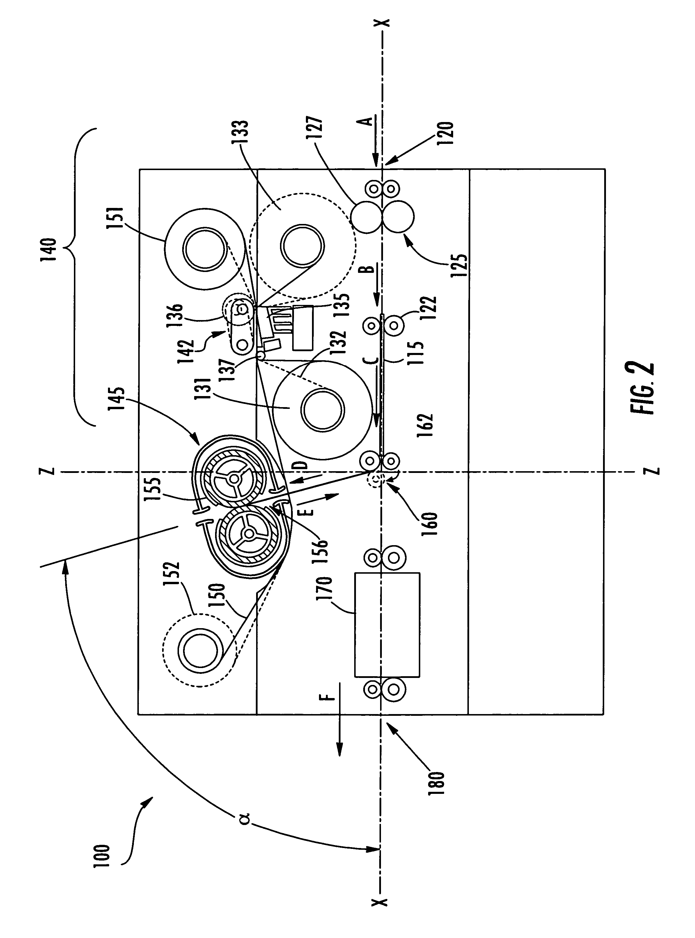 Single-pass double-sided image transfer process and system