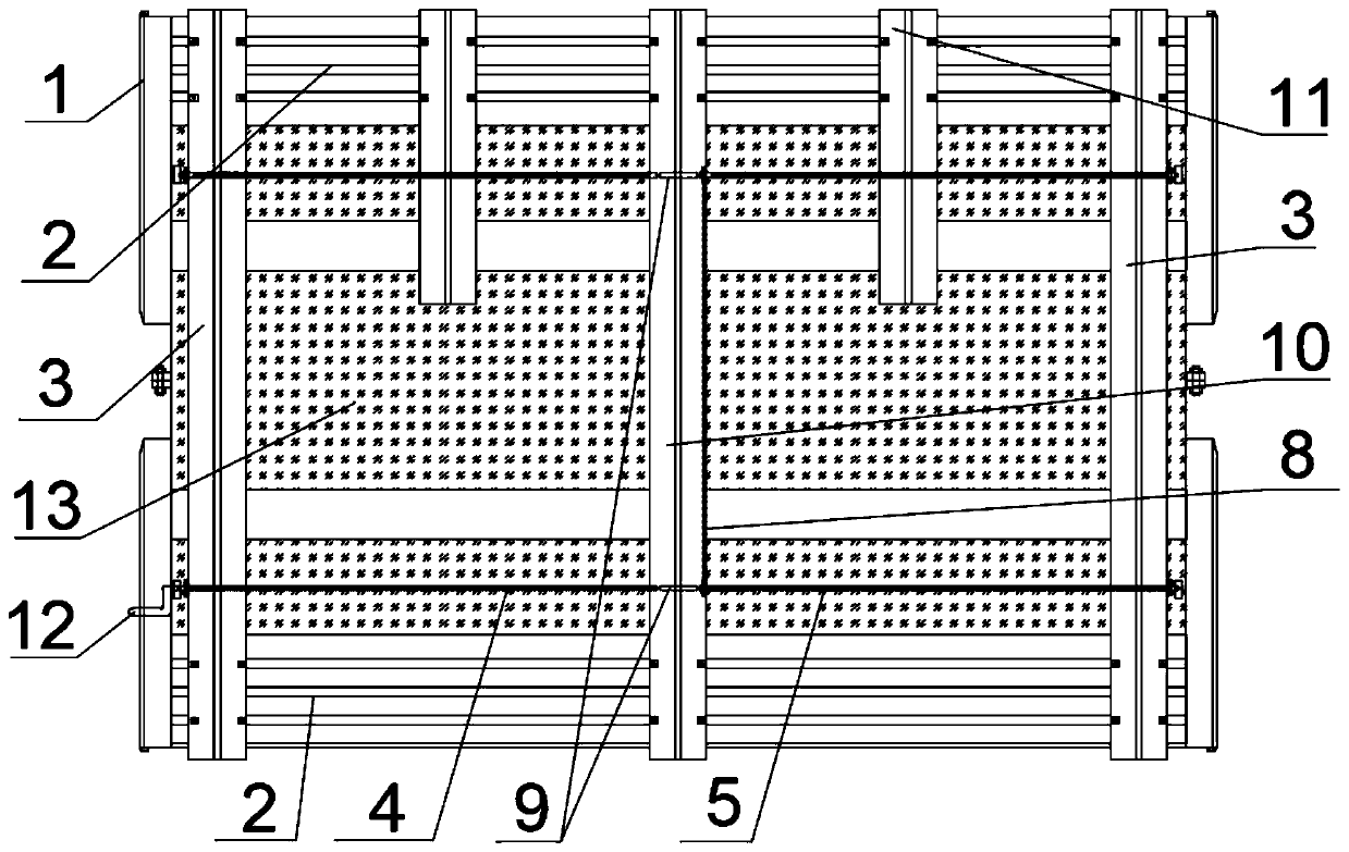 Table board used for automatic stacking of ultrahigh-voltage iron core