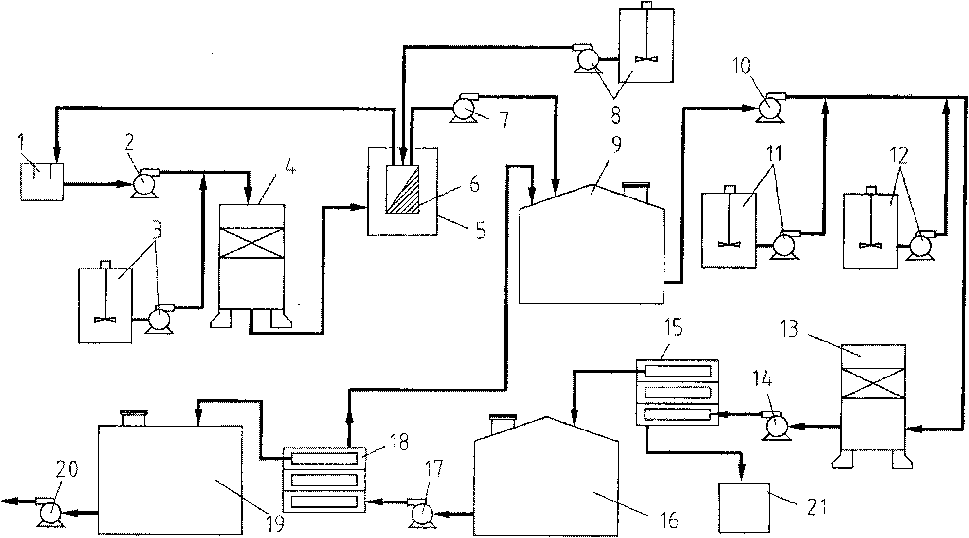 Immersed ultrafiltration and device and preparation system of pure water