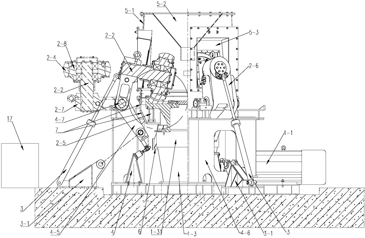 Vertical milling sand making machine