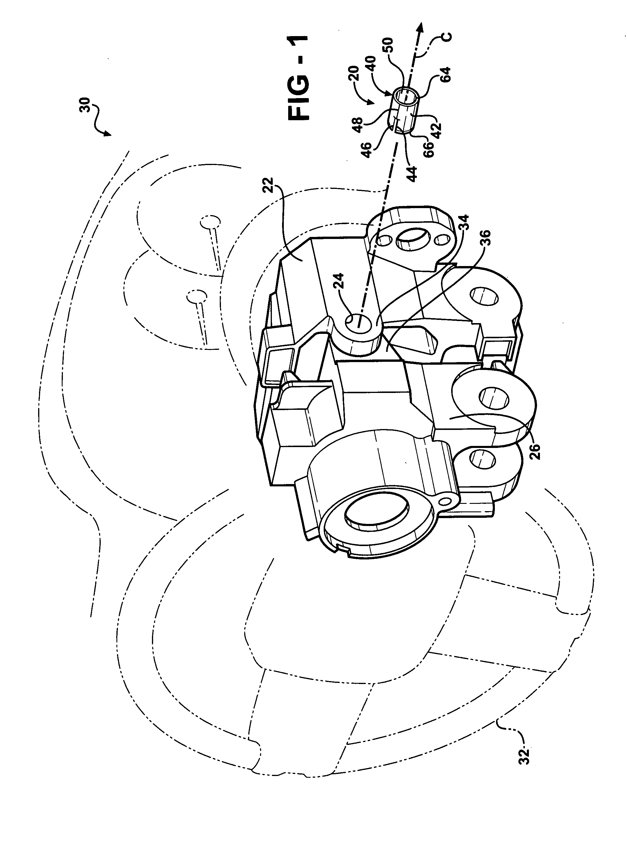 Tilt steering column assembly for a vehicle