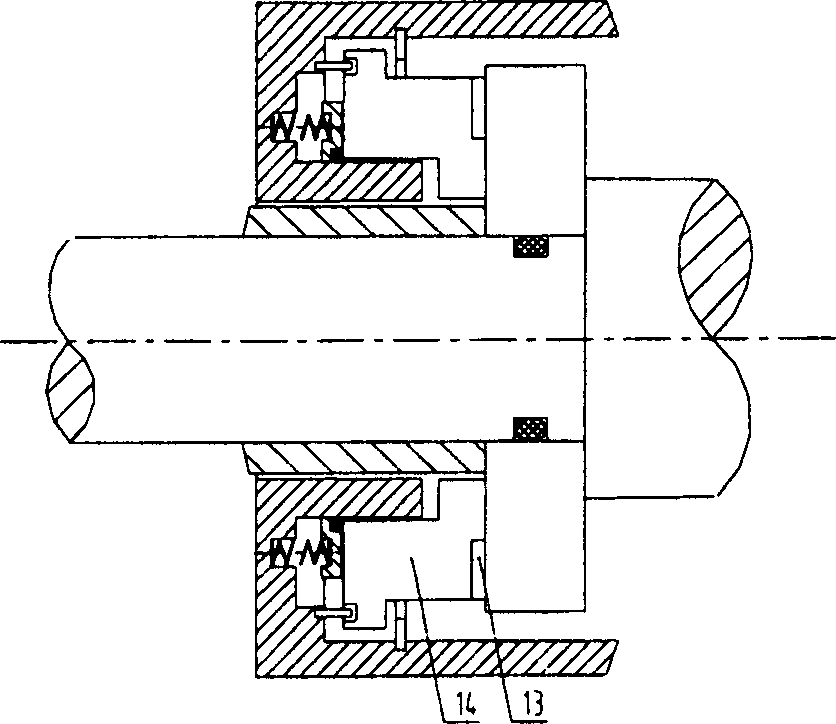 Unit for sealing end surface of 3D helical flute with double helix angles