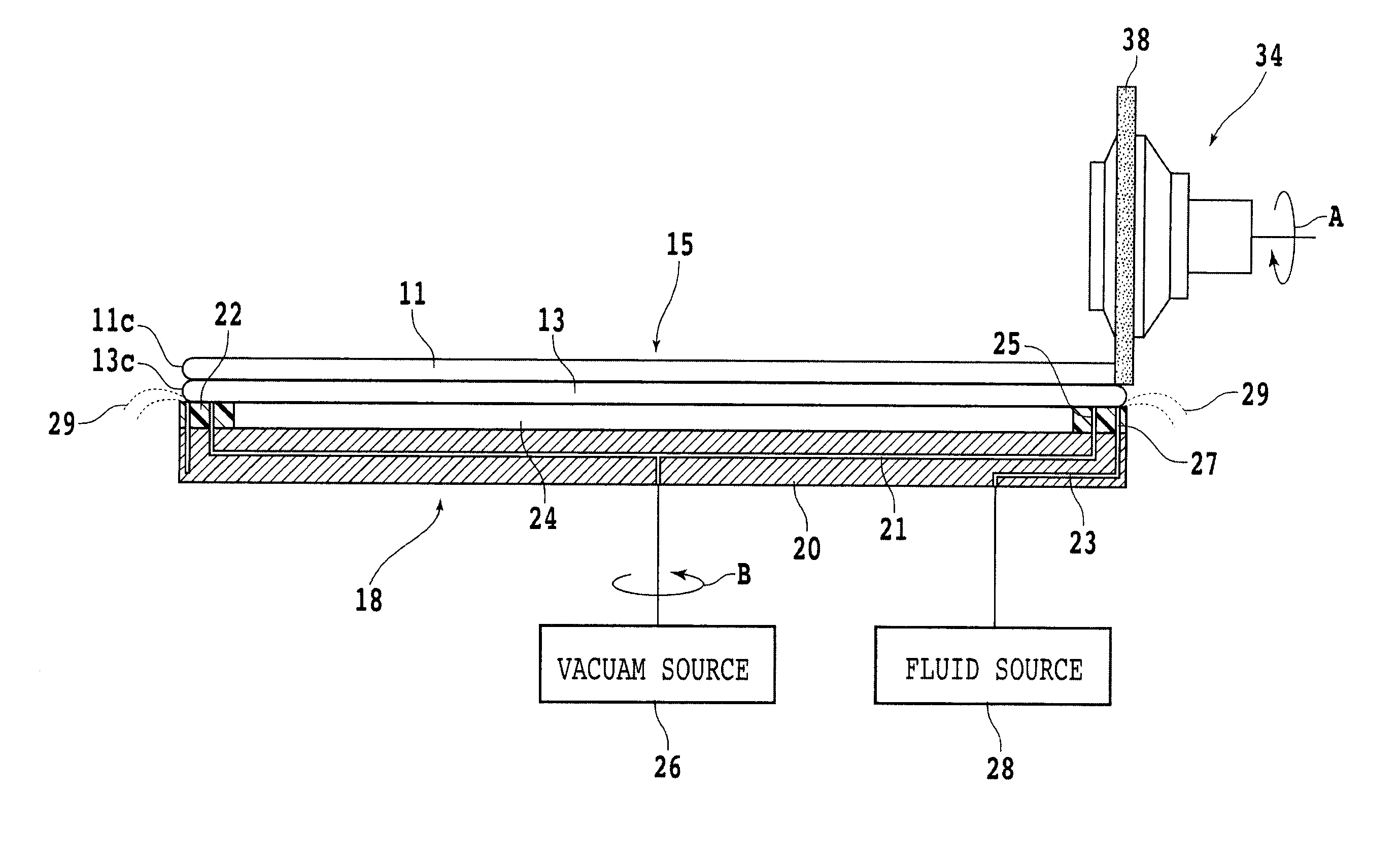 Holding table