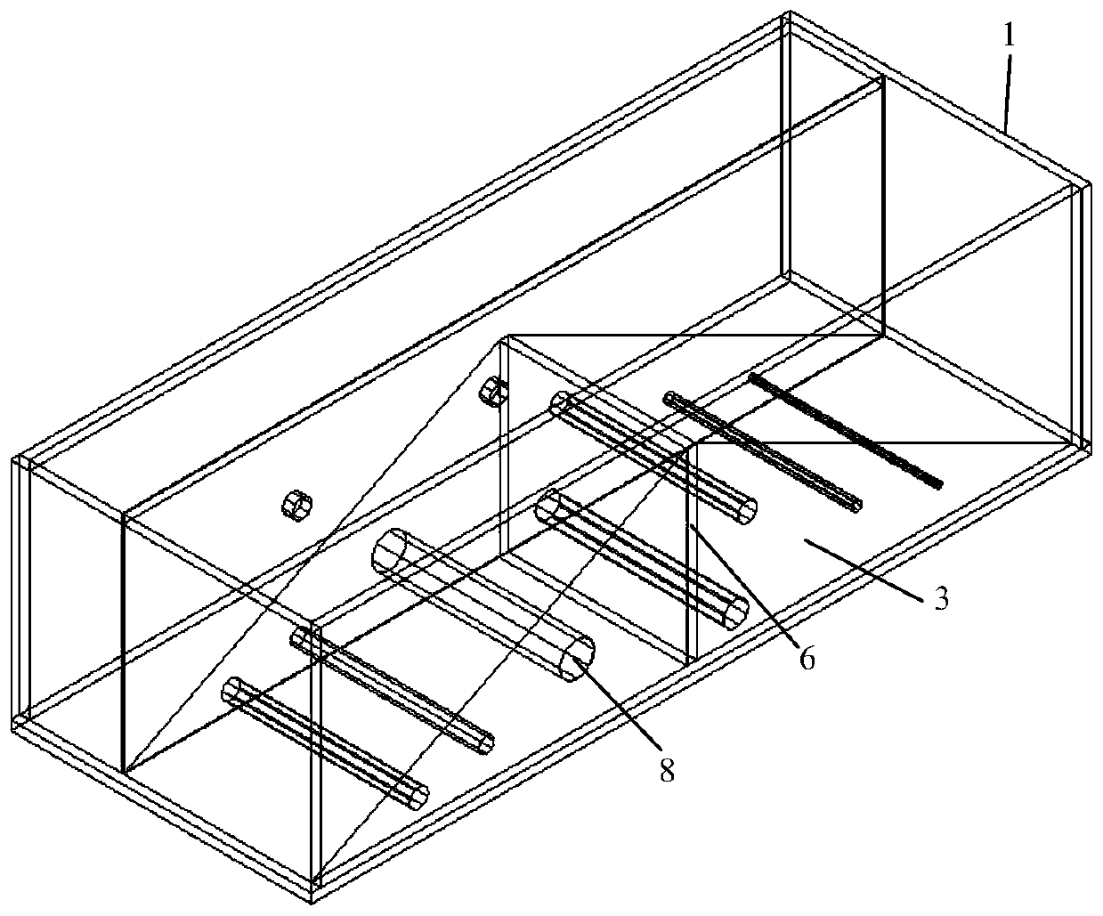 Centrifugal model test simulation method and system for barrier dam