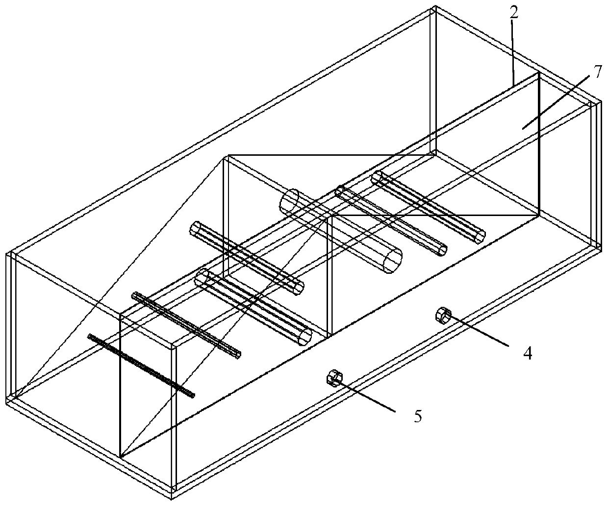 Centrifugal model test simulation method and system for barrier dam