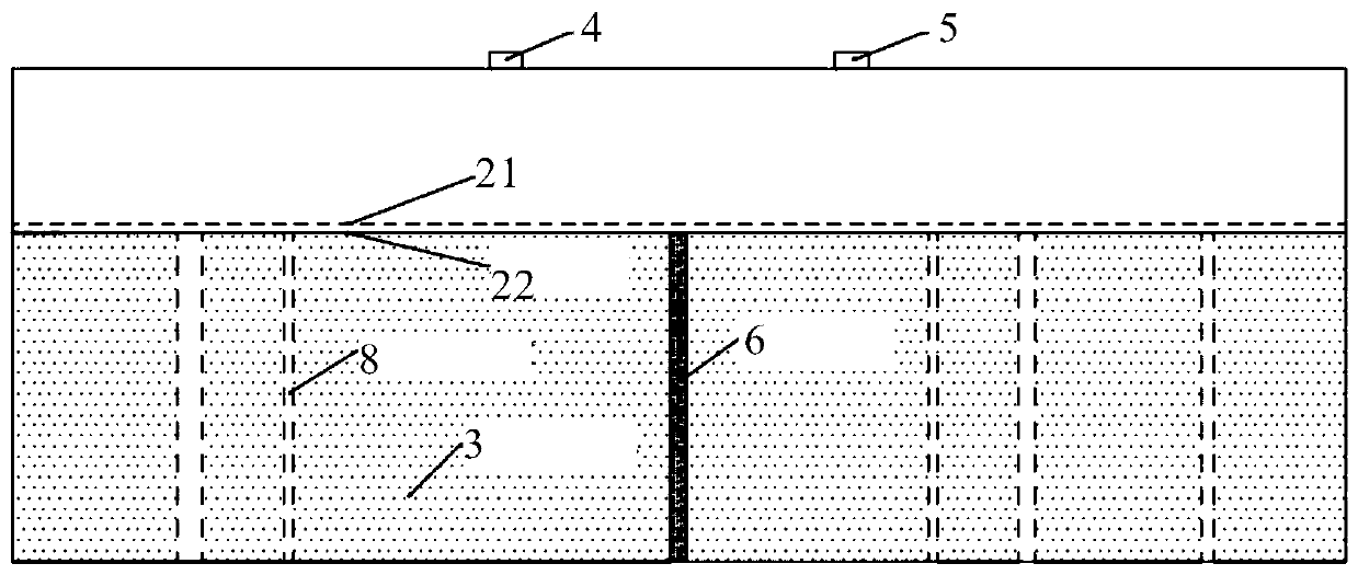 Centrifugal model test simulation method and system for barrier dam