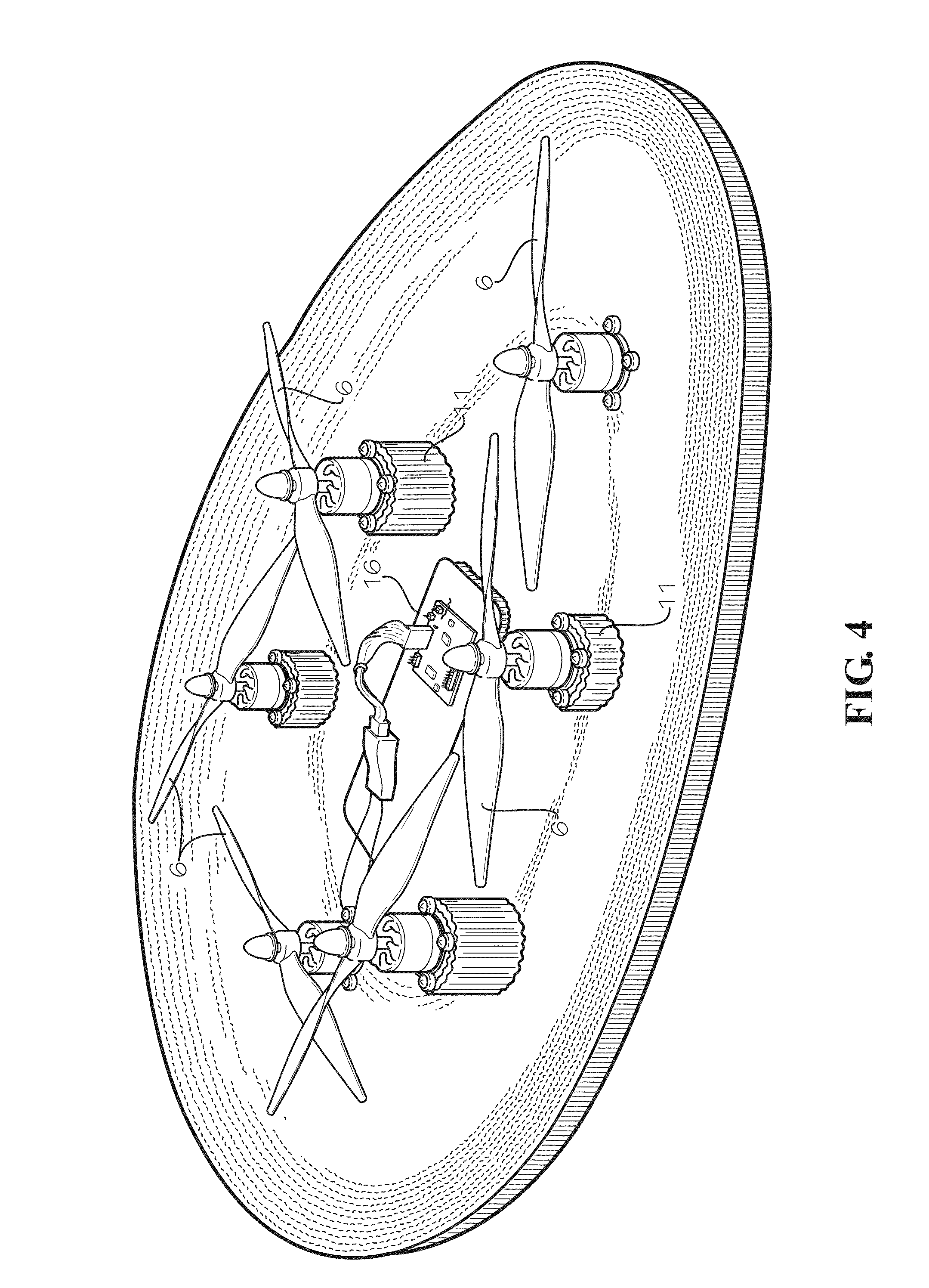 Enclosed unmanned aerial vehicle