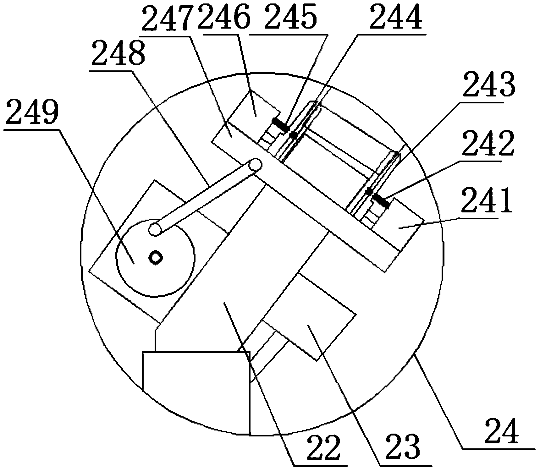 Sock production device