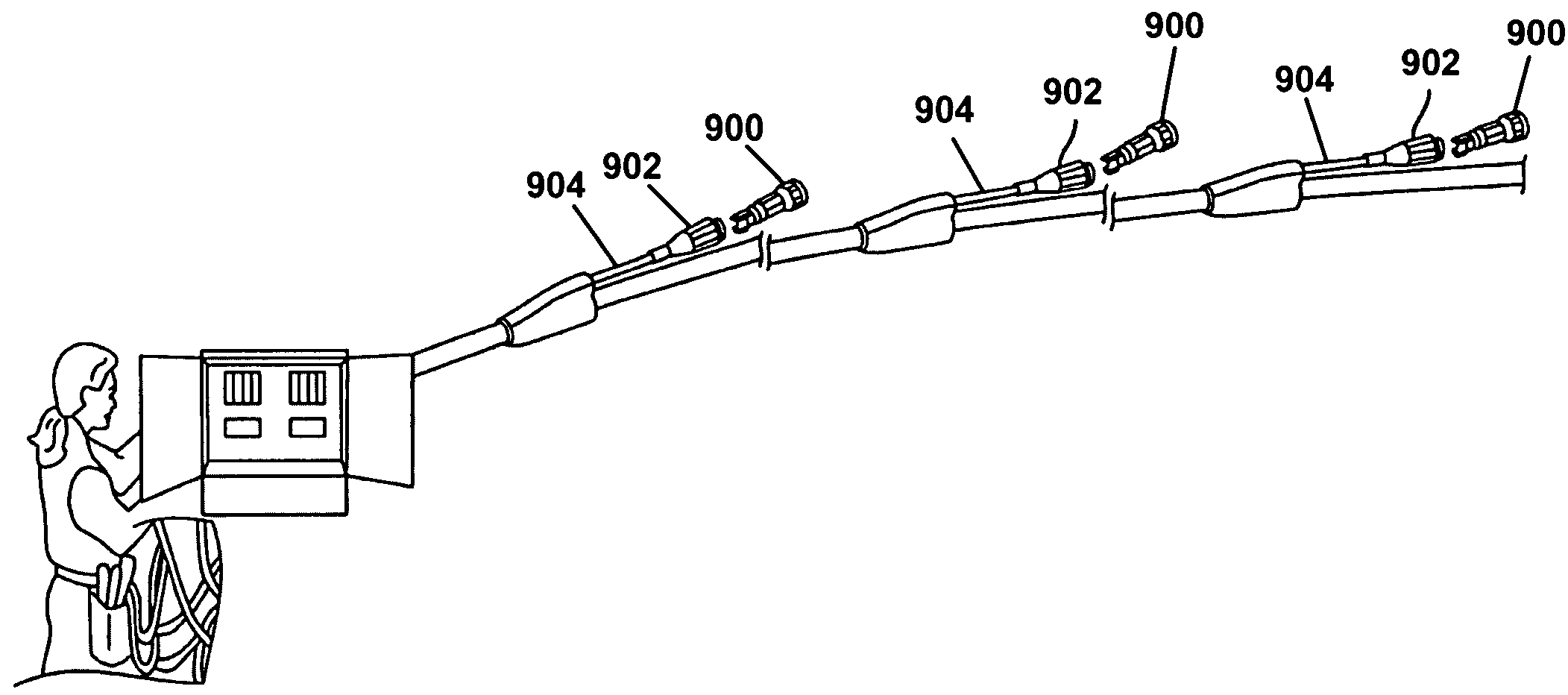 Loop back plug and method